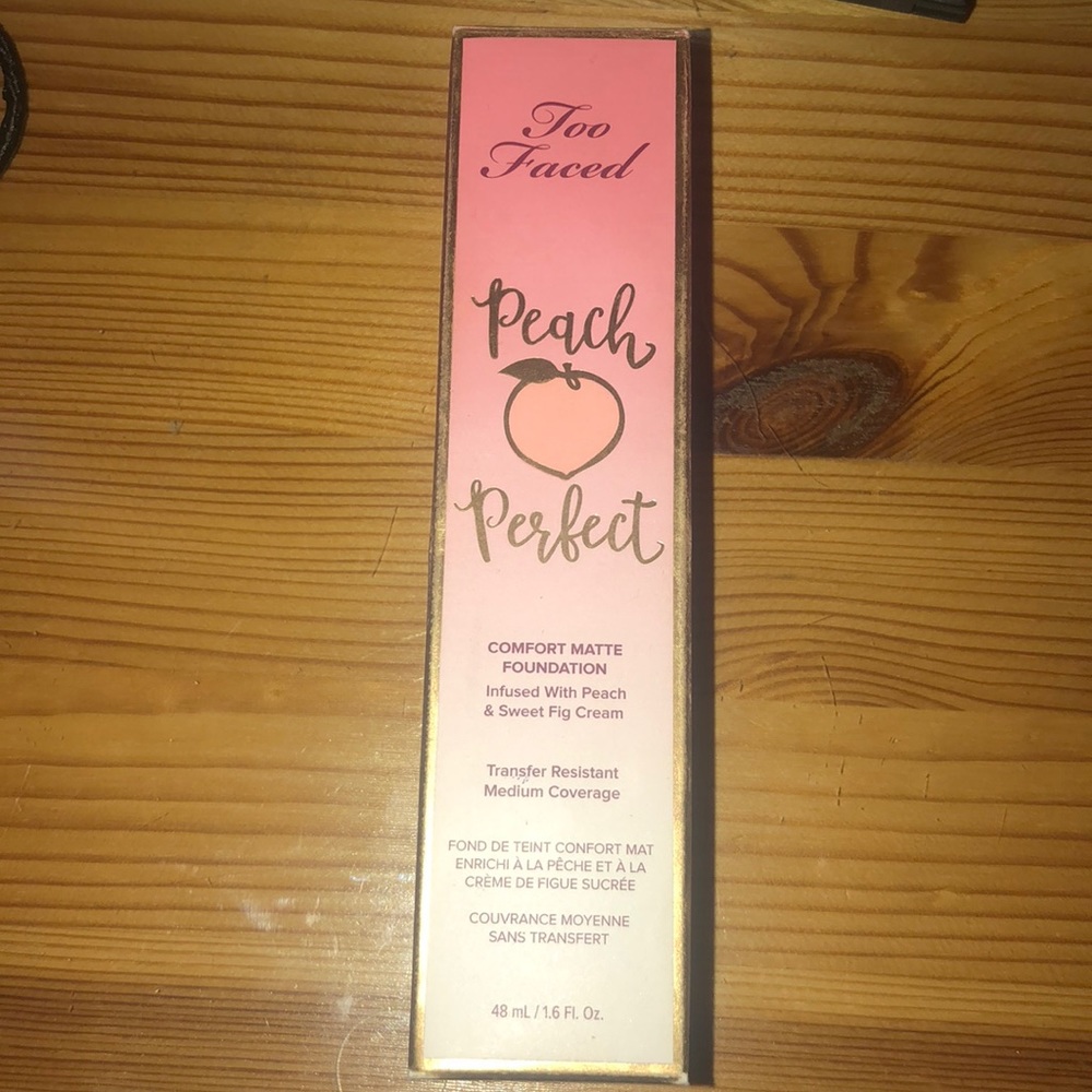 Too faced Peach Perfect Foundation in Warm Nude